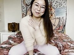 Ersties cute chinese girl was super happy to make a masturbation video for us